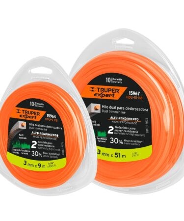 Hilos cuadrados dual para desbrozadora