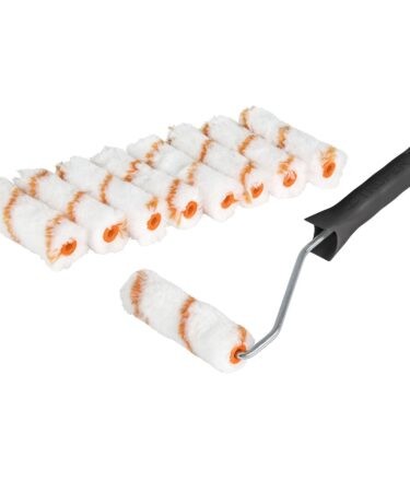 Kit 9 repuestos de mini rodillos de 4″ y 1 maneral Codigo:12132