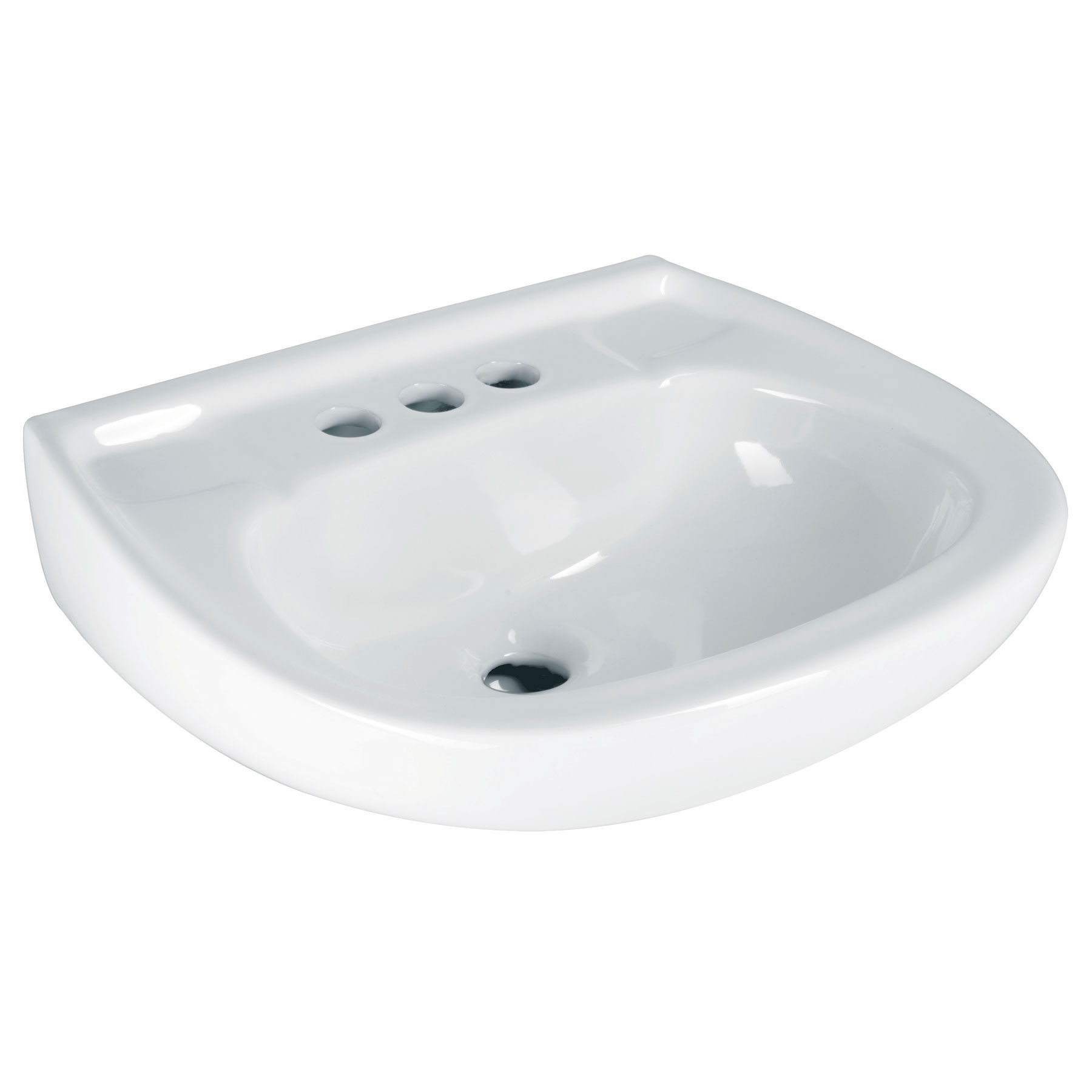 Lavabo cerámico con rebosadero, blanco, Foset Cod:44002