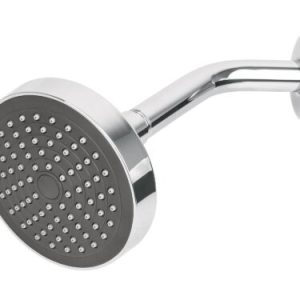 Regadera redonda 4-1/4″ brazo y chapetón de acero, Foset cod: 45067