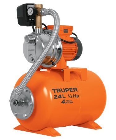 Bomba hidroneumática 1/2 HP, 24 litros, Truper Codigo:10077