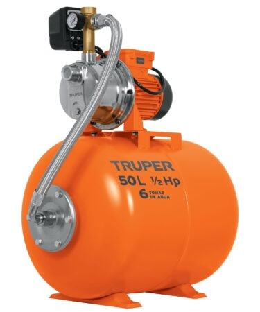 Bomba hidroneumática 1/2 HP, 50 litros, Truper Codigo:12254