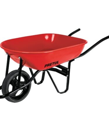 Carretilla 5.5 ft3 roja Imponchable, bastidor tubular,Pretul Codigo:20630