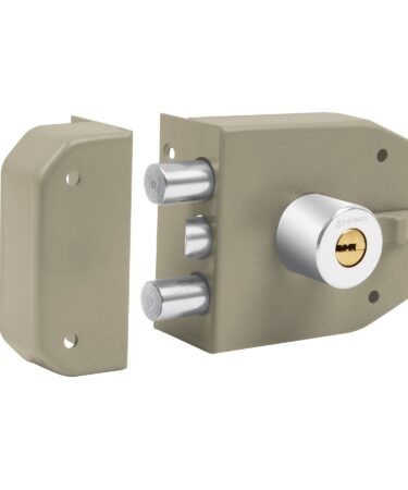 Cerradura de sobreponer 2 barras instala-fácil, llave puntos