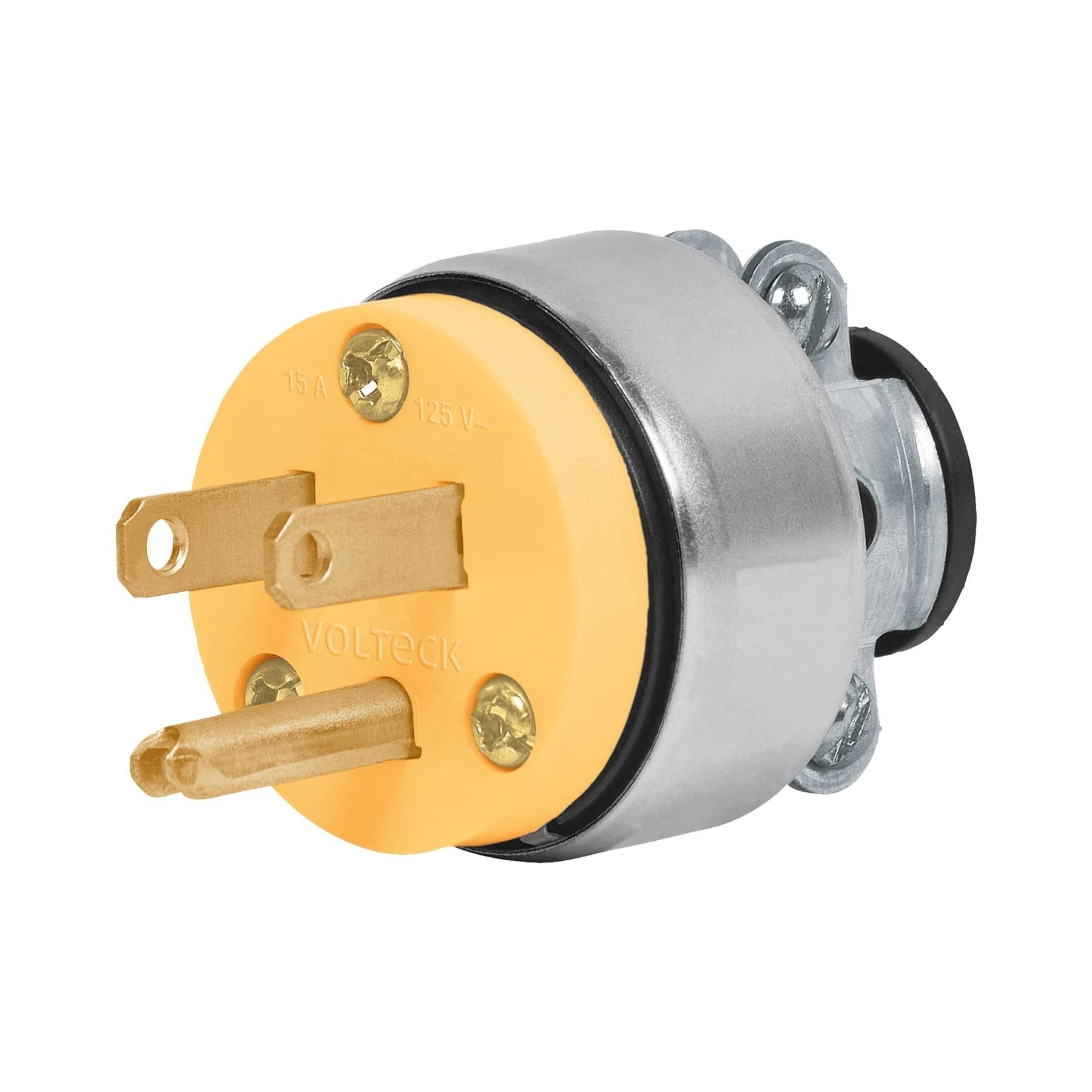 Clavija industrial blindada aterrizada, 2 polos+tierra Codigo:46202